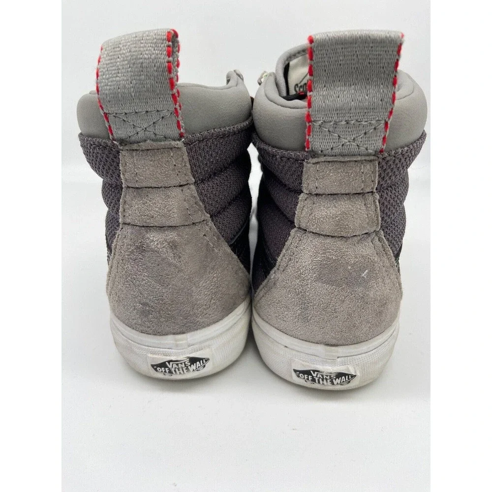 VANS Off The‎ Wall High-Top Unisex Sneaker Shoes M 6.5 W 8.0 Gray Scotchgard